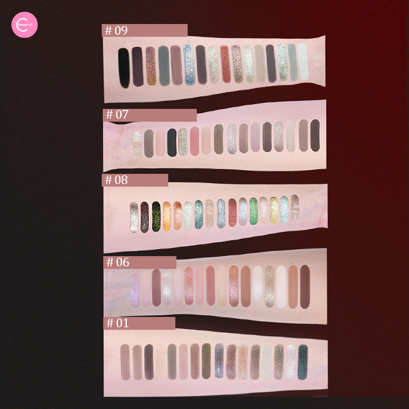 CHEERYEP (QIANYAN) X @freya86_ff 16-Color Natural Star Eye Shadow Palette - 09#Floating Life
