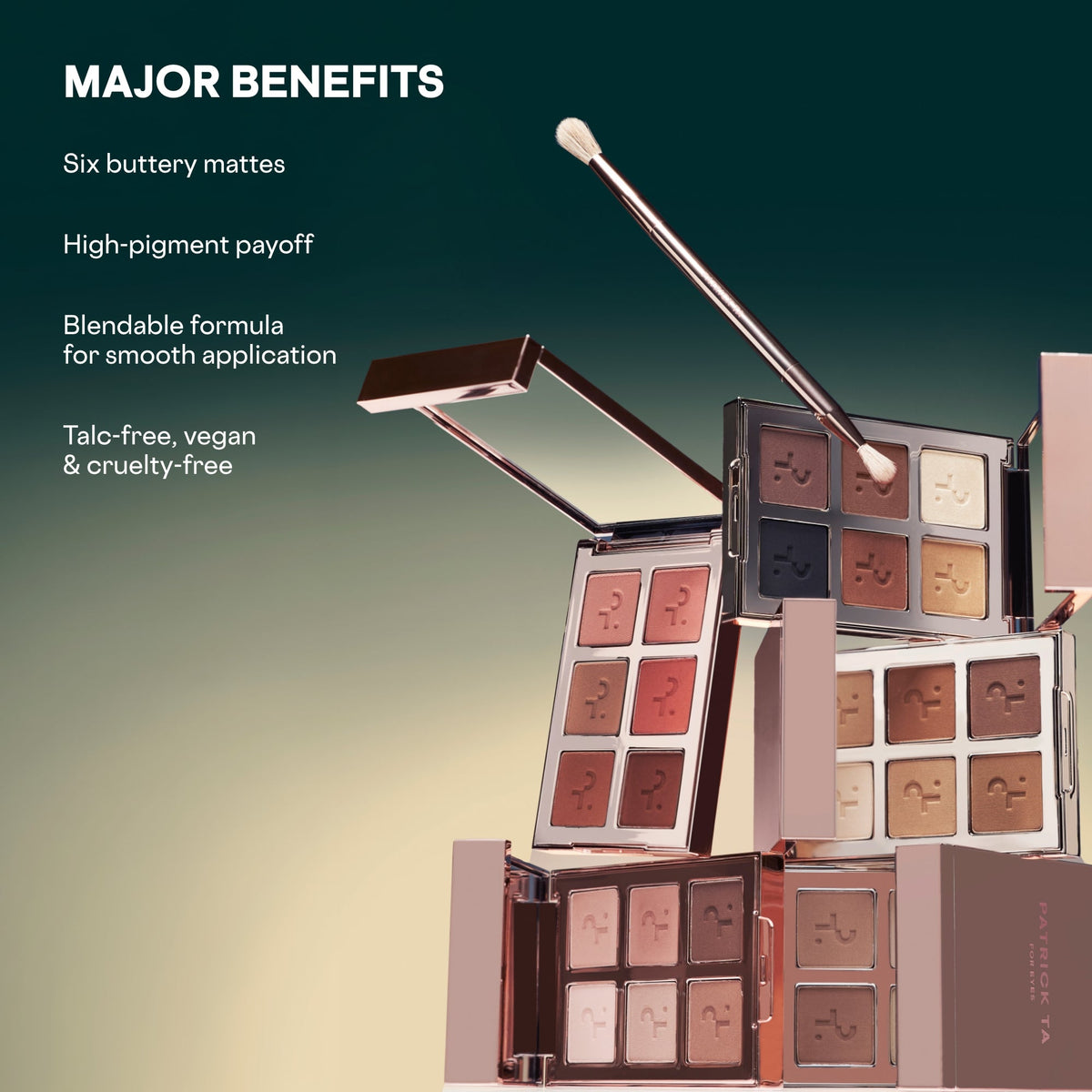 Major Dimension Artistry Eyeshadow Palette & Dual-Ended Brush Set