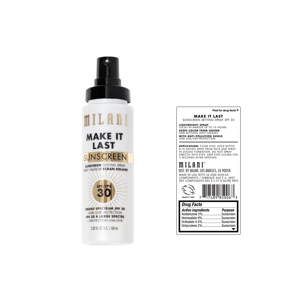 Make It Last Sunscreen - Sunscreen Setting Spray SPF 30