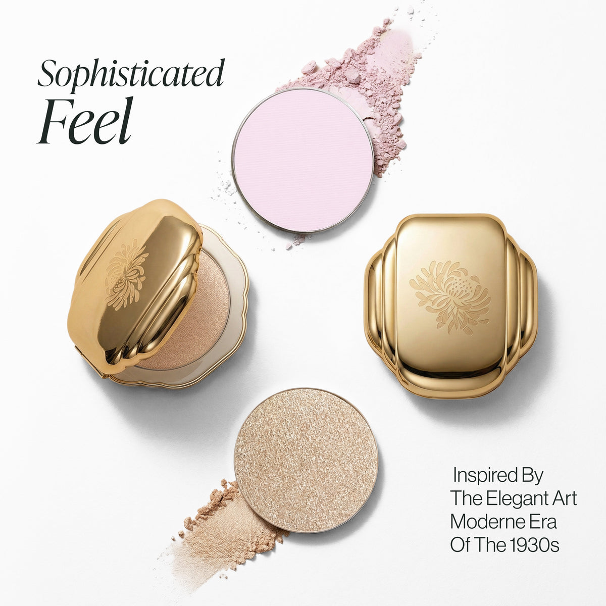 Moderne Powder Compact with Powder