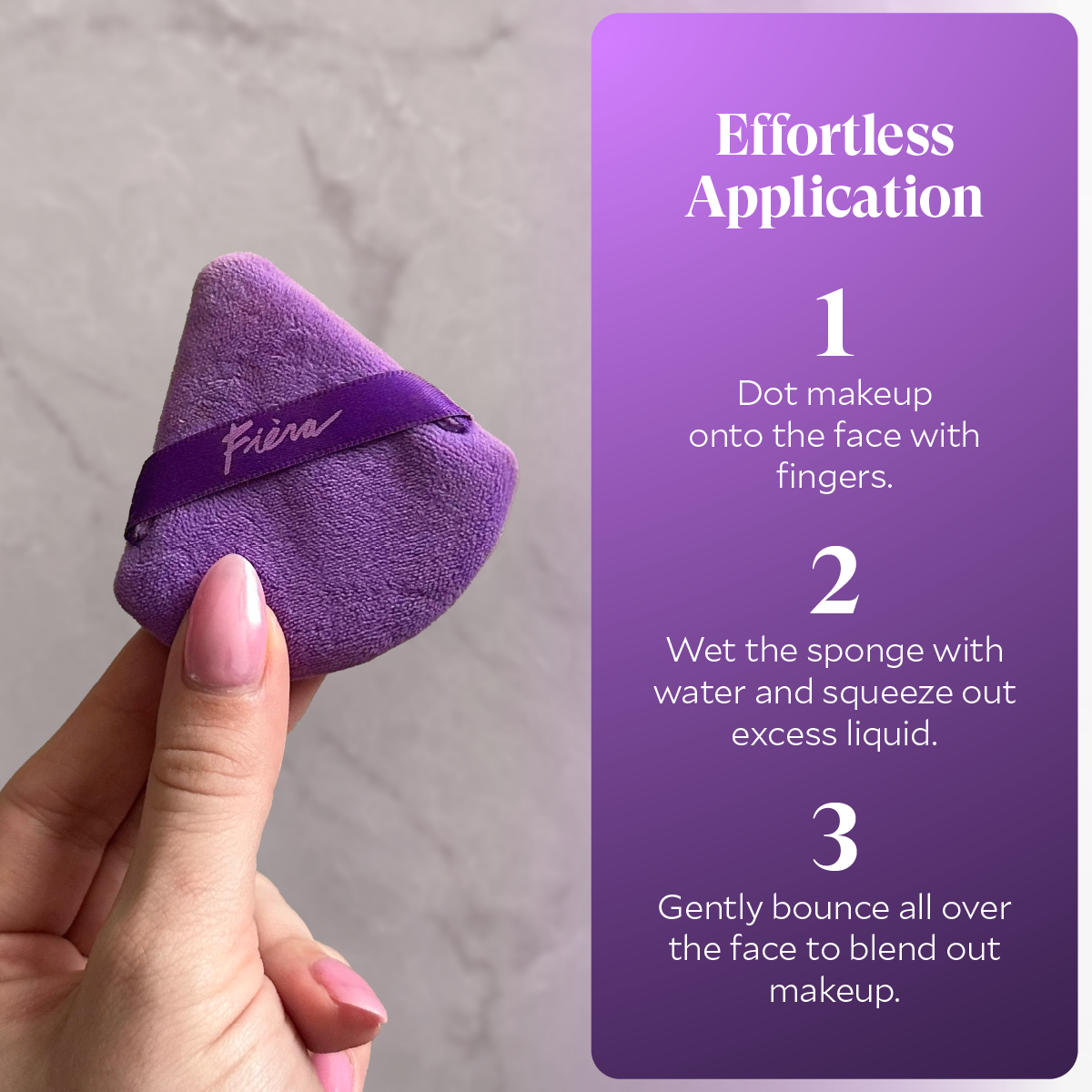 Triangular Velour Powder Puff