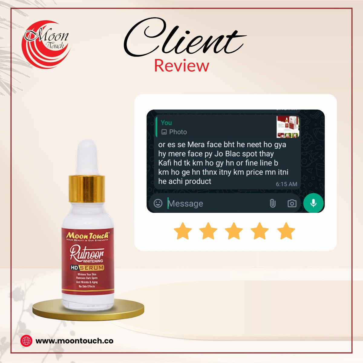 Rutnoor Whitening Serum 20ml