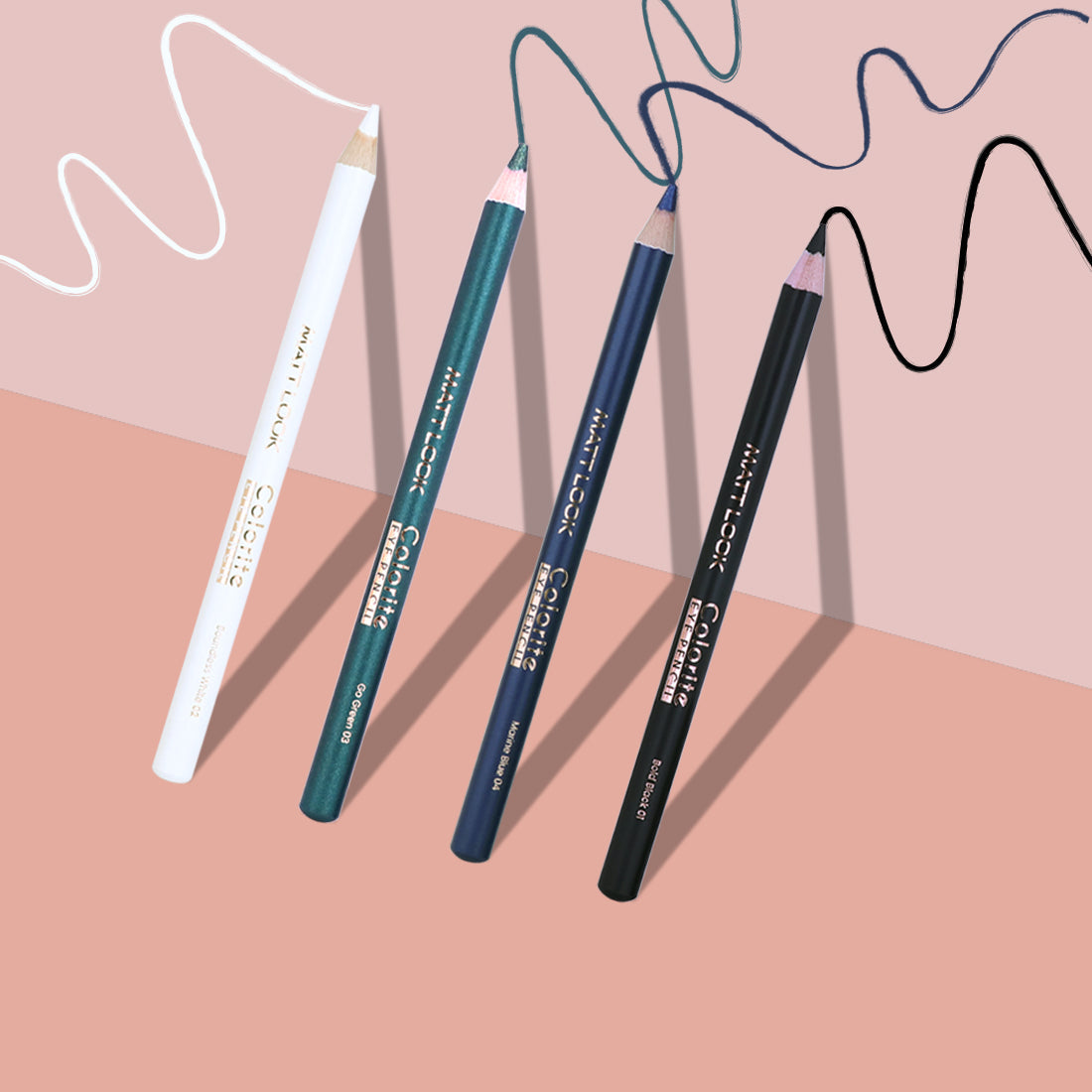 Matt Look Colorite Eye Pencil, Long Lasting, Smudge Proof, Enriched With Vitamin E, Glides Smoothly, One Stroke Application, Handy Product Easy To Carry And Travel Friendly