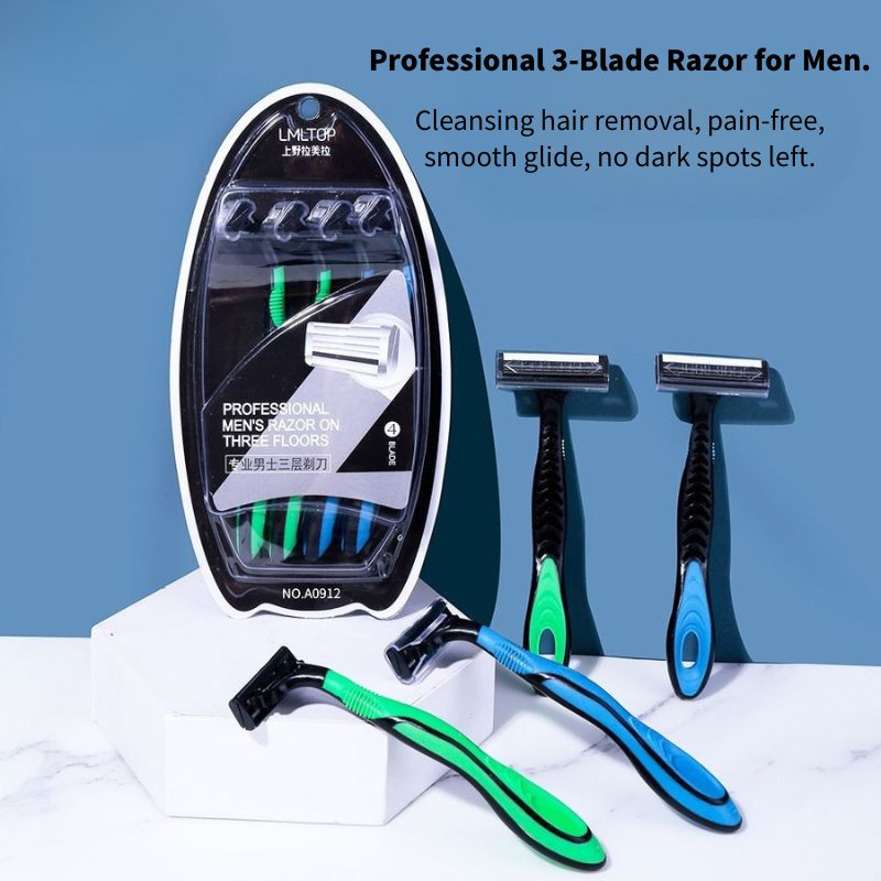 Professional Men's 3-Blade Razor (4 pcs)