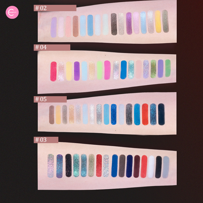 CHEERYEP (QIANYAN) X @freya86_ff  16-Color Natural Star Eye Shadow Palette - 09#Floating Life