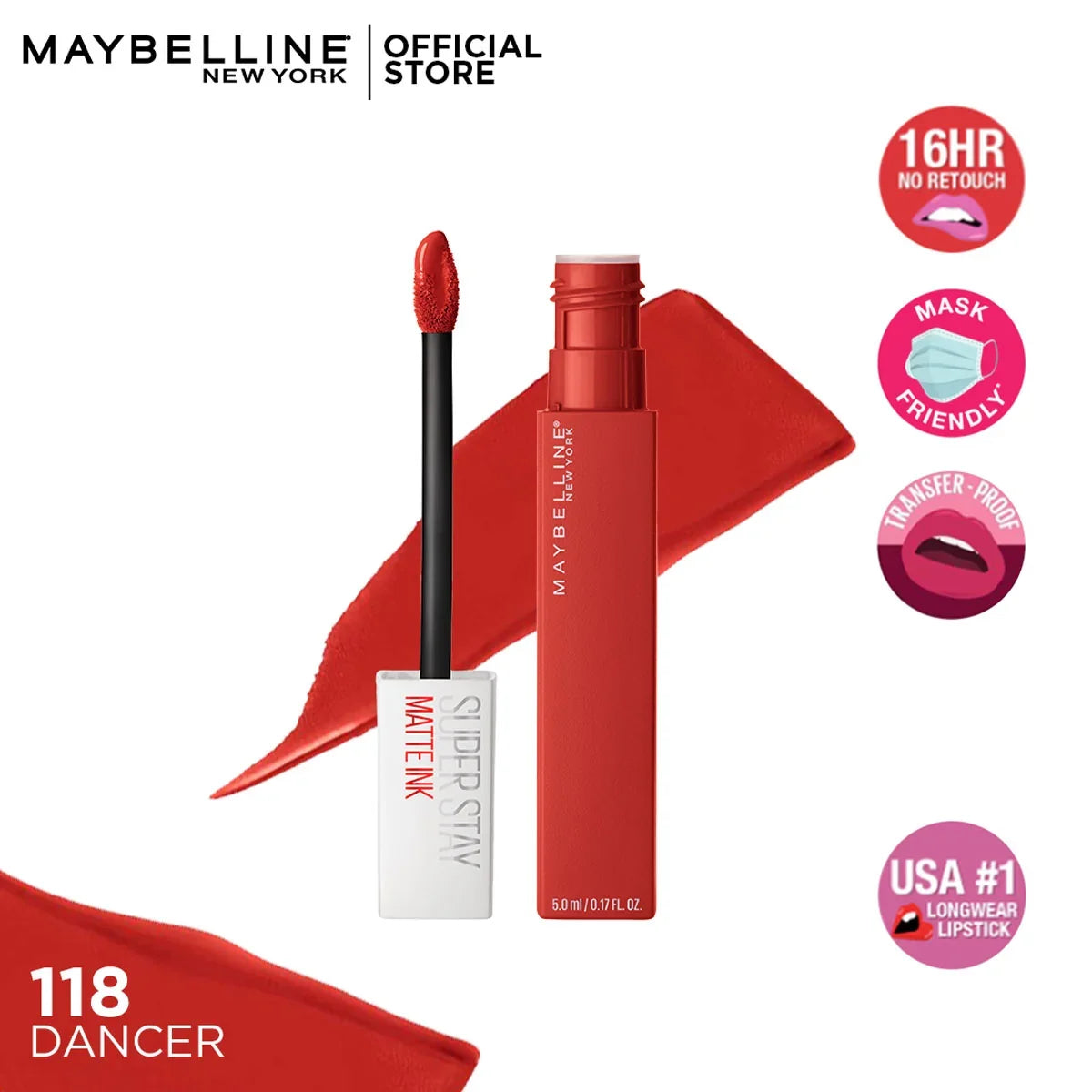 Maybelline New York Super Stay Matte Ink® Bold Long-Lasting Liquid Lipstick 5ml