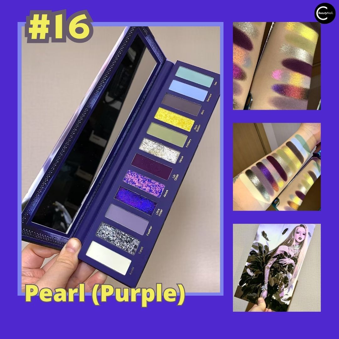 Narimi 12-Color Eyeshadow Palette – #16 Pearl