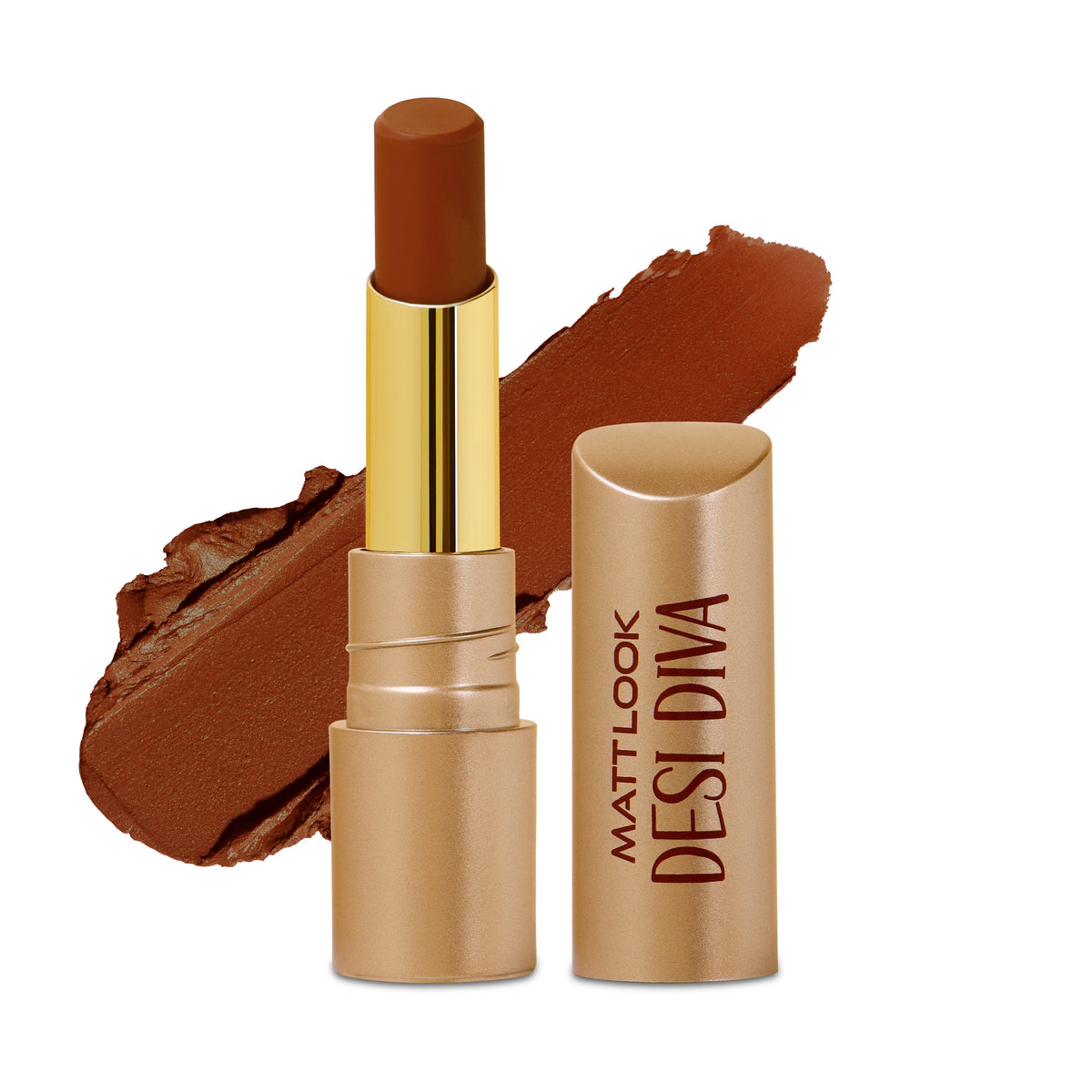 MATT LOOK Desi Diva  HD Lipstick, Hydrating Fromula with Hyaluronic Acid.