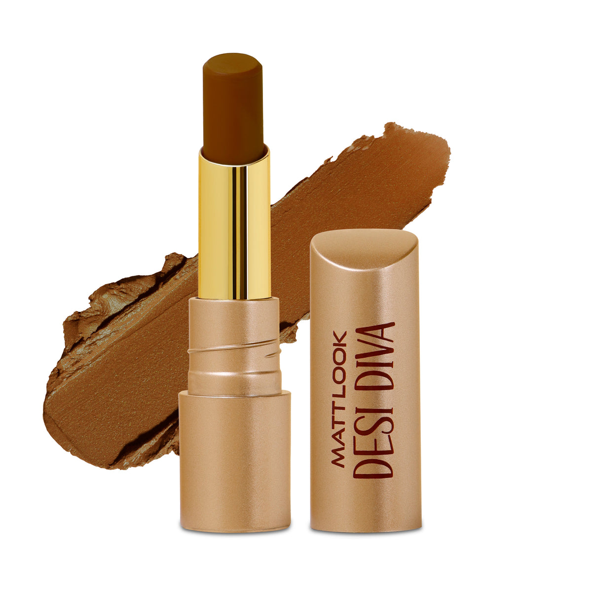MATT LOOK Desi Diva  HD Lipstick, Hydrating Fromula with Hyaluronic Acid.