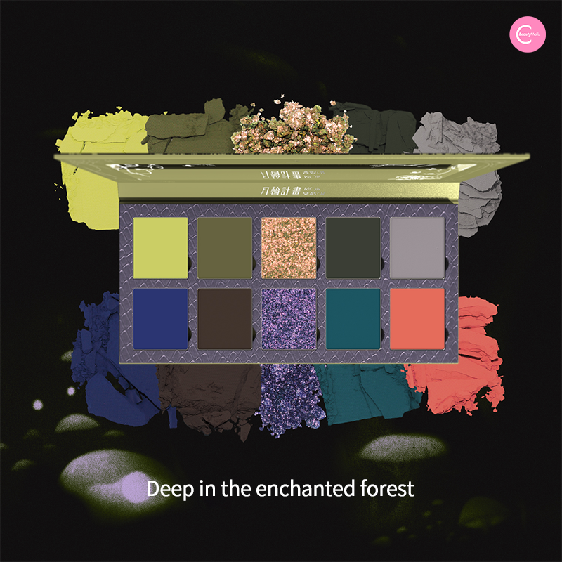 DRAMO X @ro_om_e Multiverse Eyeshadow Palette – 666 Enchanted Forest
