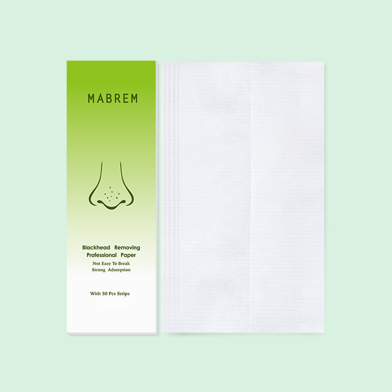 MABREM Blackhead Removal Mask Face Clean Shrink Pores Improve Skin With 50 Sheets of Blackhead Papers