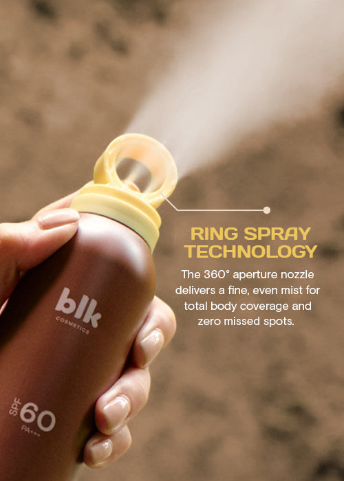 blk cosmetics airring 360° invisible spray spf 60 pa+++ (sunscreen spray)