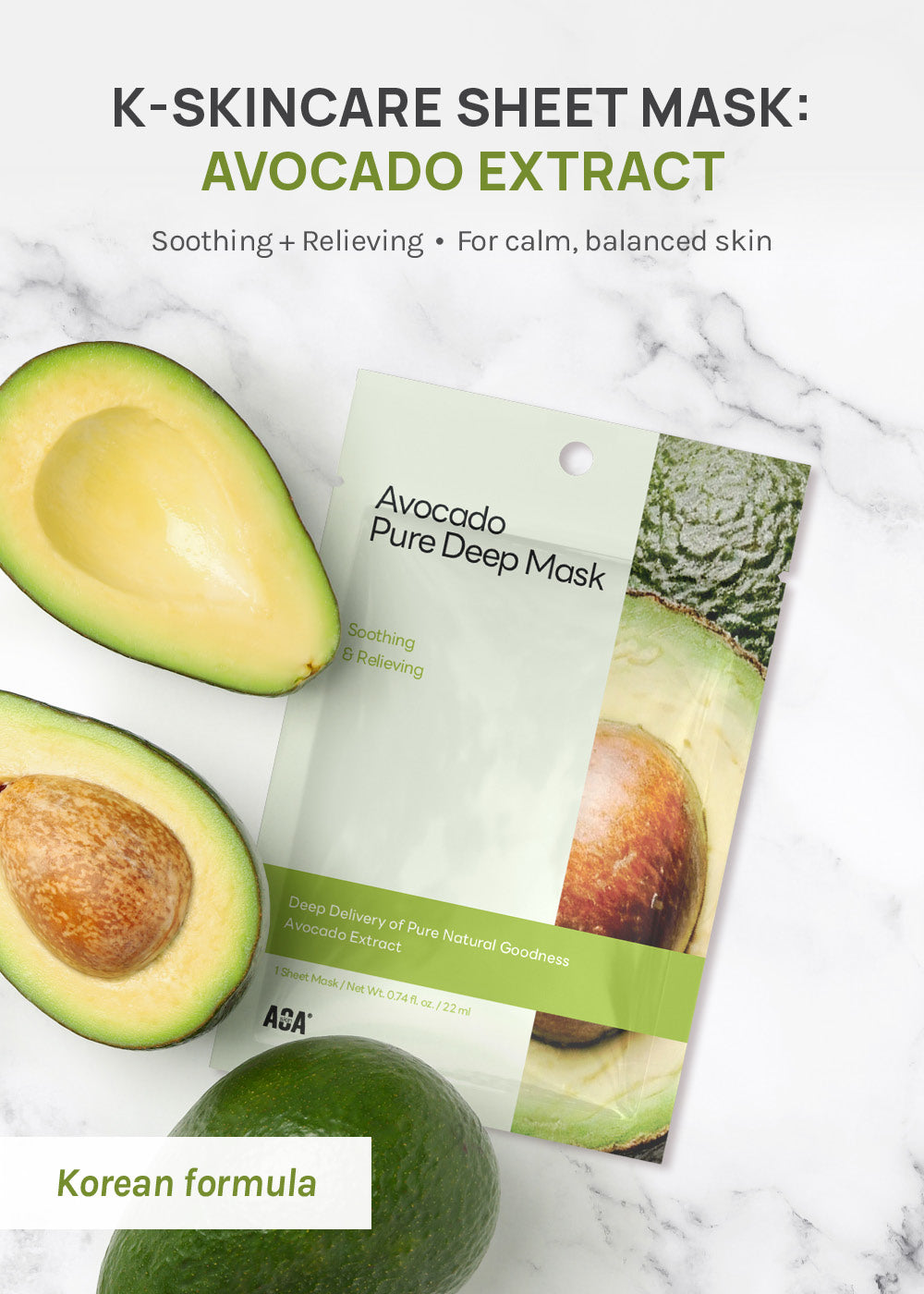 AOA Skin Avocado Pure Deep Sheet Mask