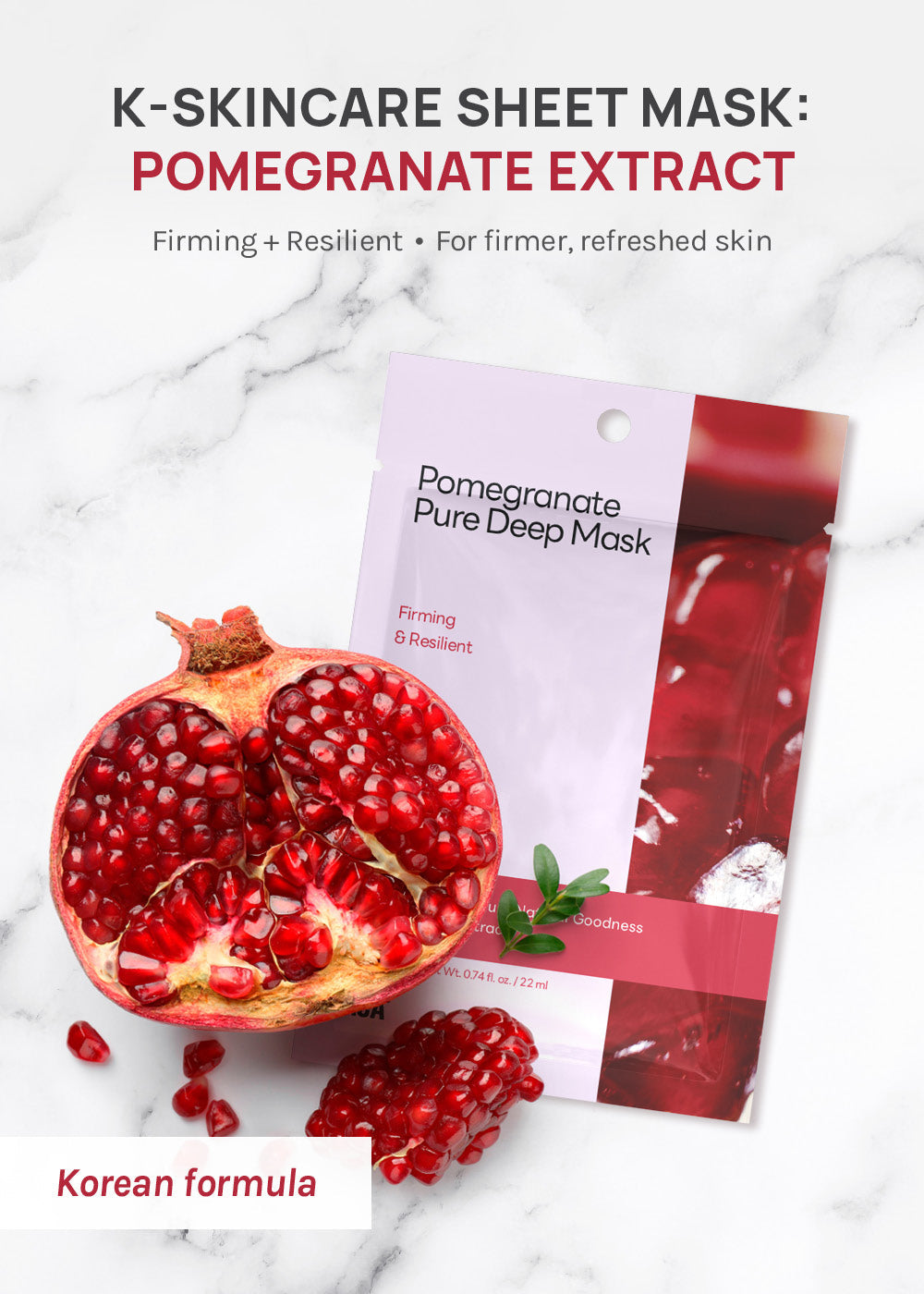 AOA Skin Pomegranate Pure Deep Sheet Mask