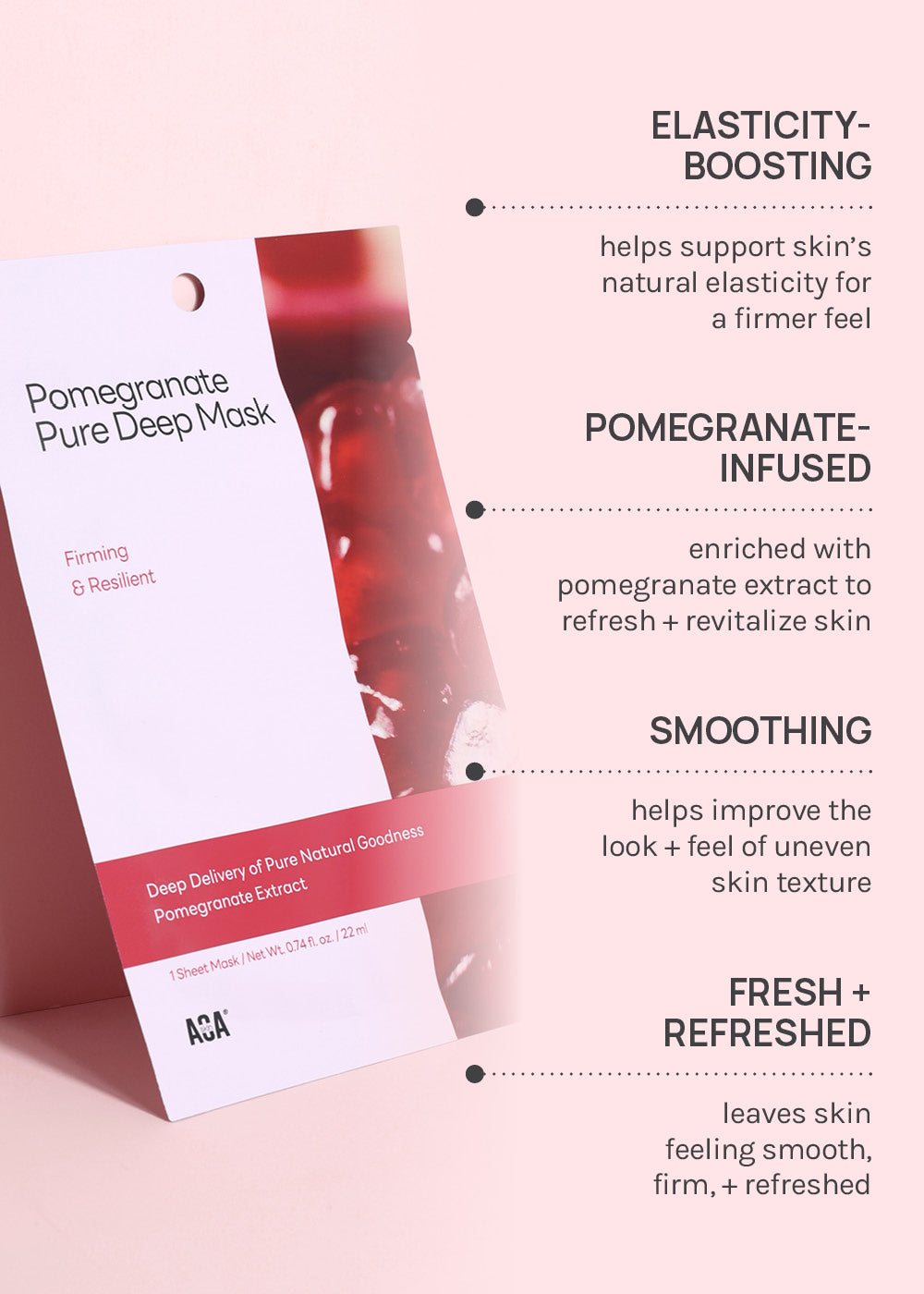 AOA Skin Pomegranate Pure Deep Sheet Mask