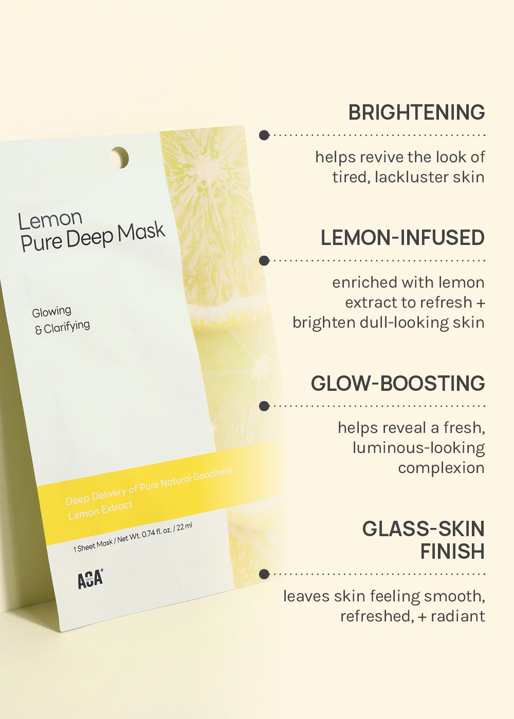 AOA Skin Lemon Pure Deep Sheet Mask