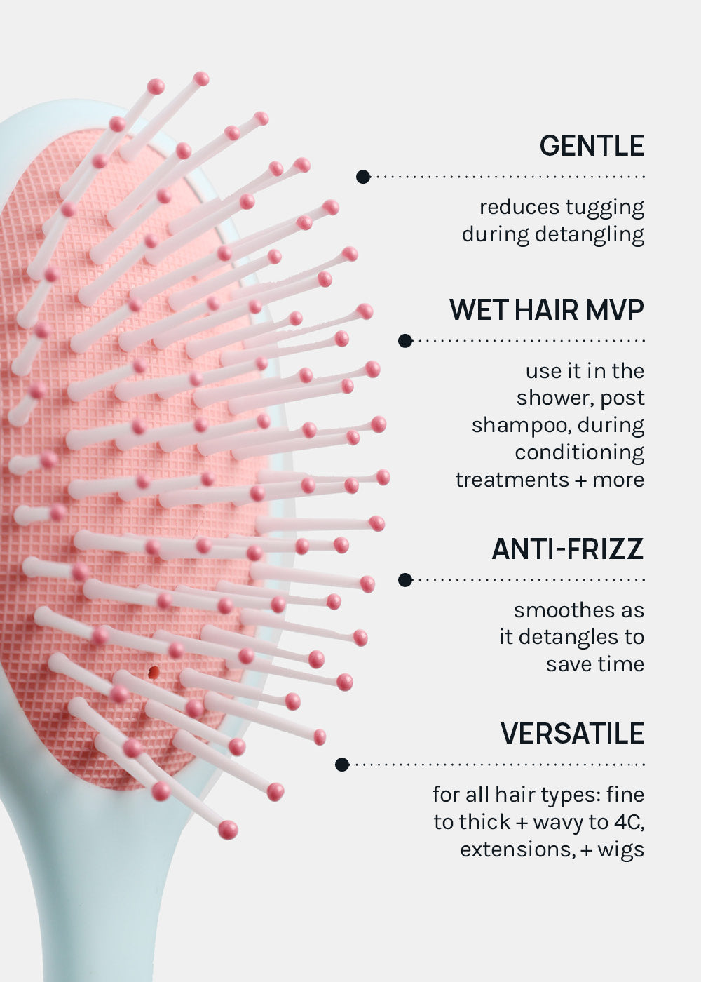 AOA Soft Oval Hair Brush