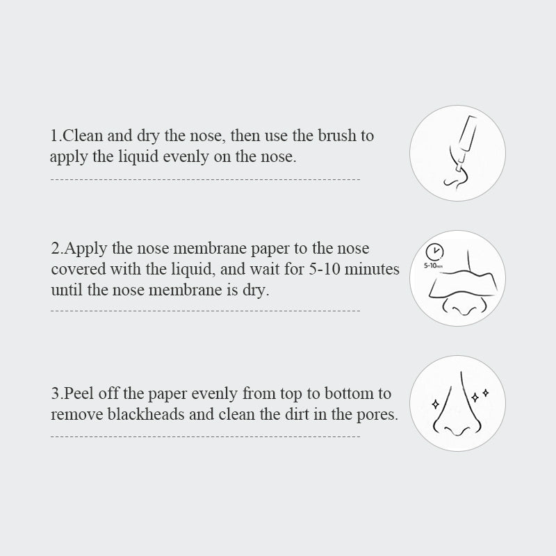 MABREM Blackhead Removal Mask Face Clean Shrink Pores Improve Skin With 50 Sheets of Blackhead Papers