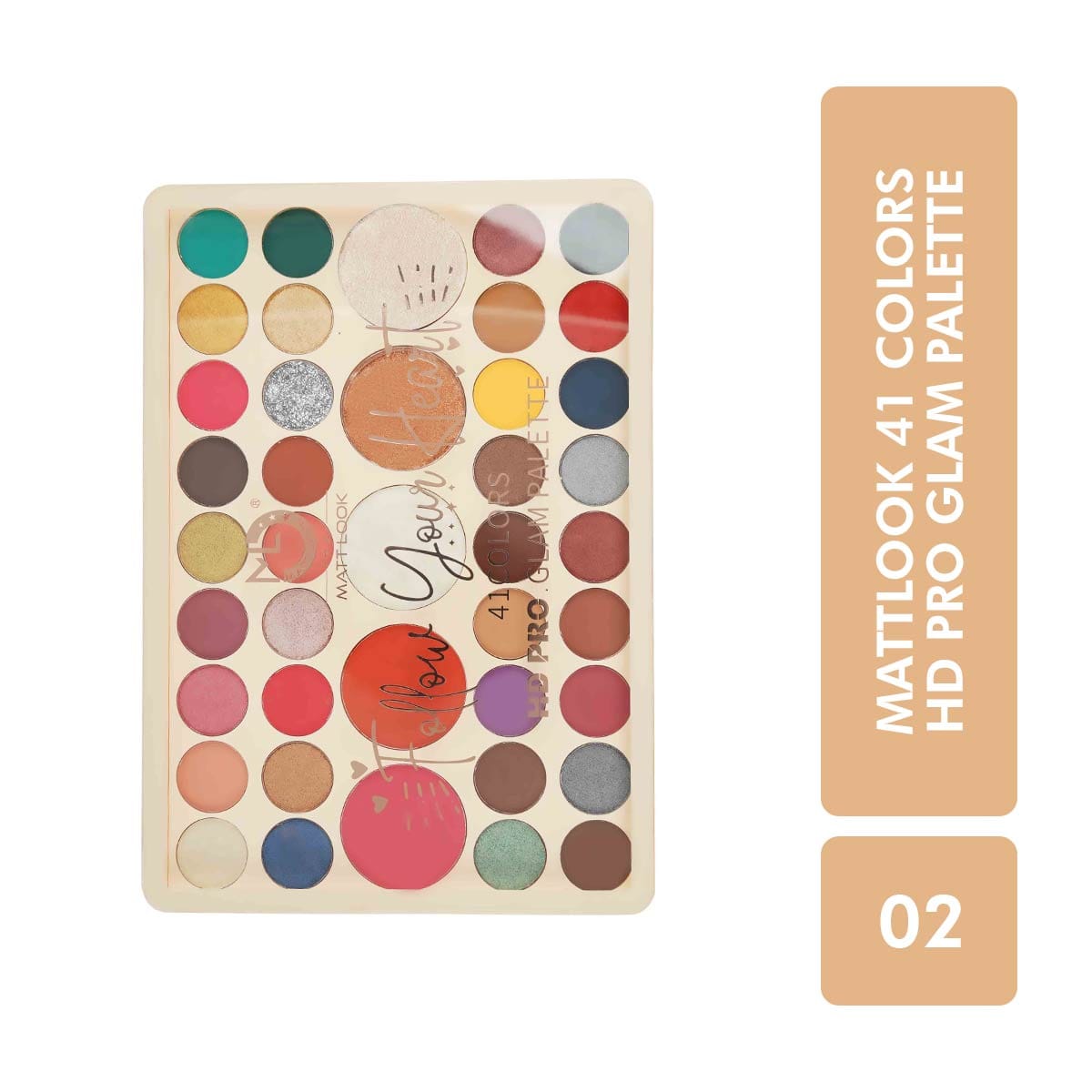 Mattlook 41 Colors HD Pro Glam Palette