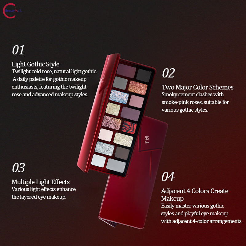 CHEERYEP (QIANYAN) 16-Color Natural Star Eye Shadow Palette