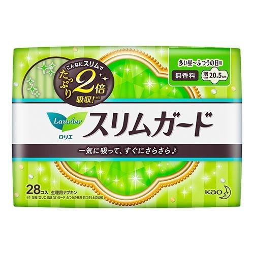 Kao Laurier Slim Sanitary Napkin With Wings 28Pcs