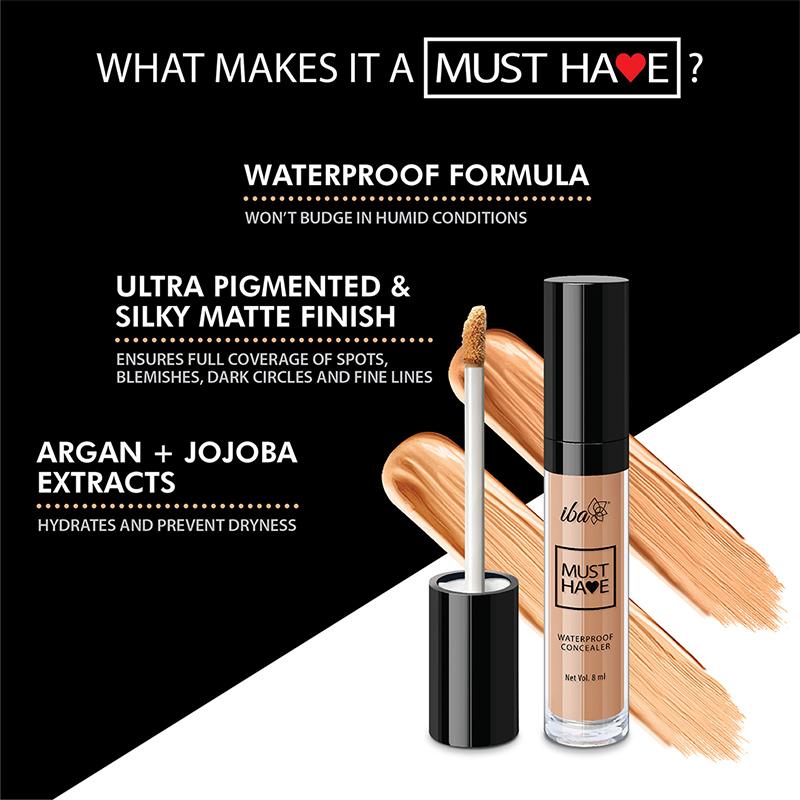 Iba Must Have Waterproof Concealer, 8 ml