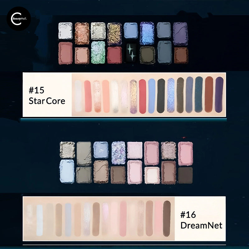 CHEERYEP (QIANYAN) 16-Color Natural Star Eye Shadow Palette
