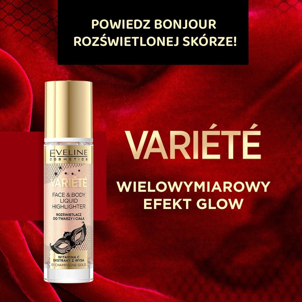 Płynny rozświetlacz do twarzy i ciała