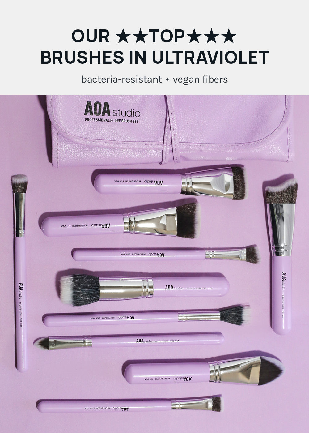 AOA UltraViolet Single Brush – E108 Small Precise Pointed Brush