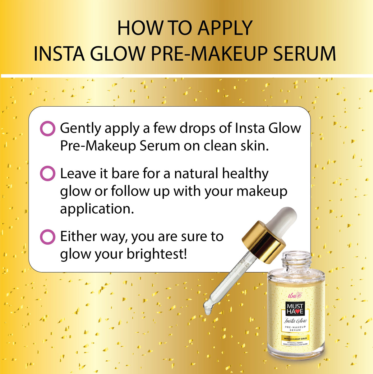 Iba Must Have Insta Glow Pre-Makeup Serum, 30 ml
