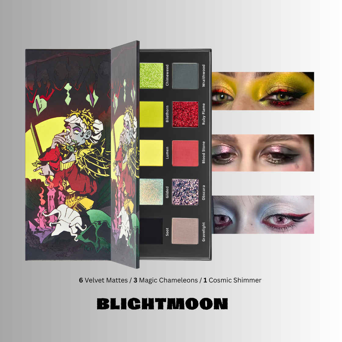 NOIRICORN × @ghoul.in.japan BLIGHTMOON Eyeshadow Palette