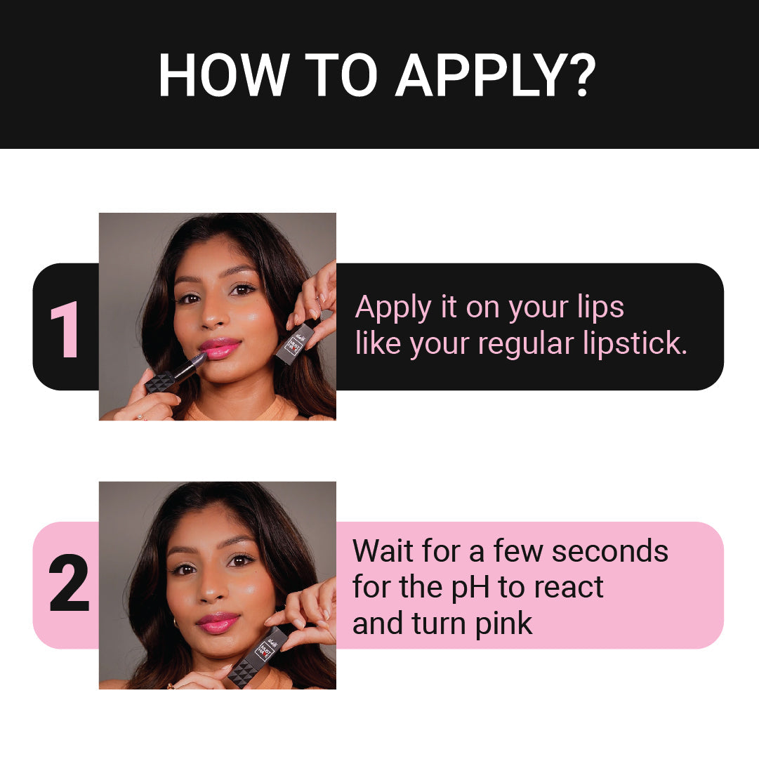 Iba Must Have Black to Pink PH Lipstick, 3.5 g