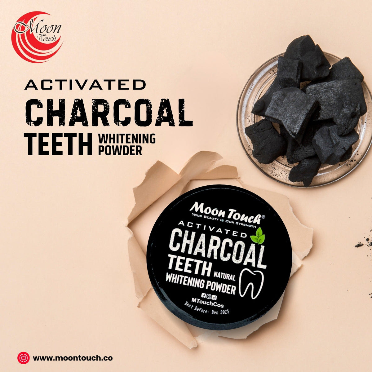 Charcoal Teeth Whitening Powder (b1 g1 free)