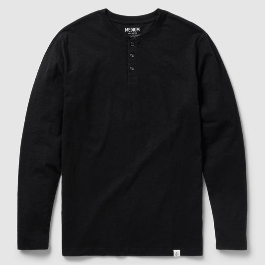 Long Sleeve Cotton Skivvy Henley