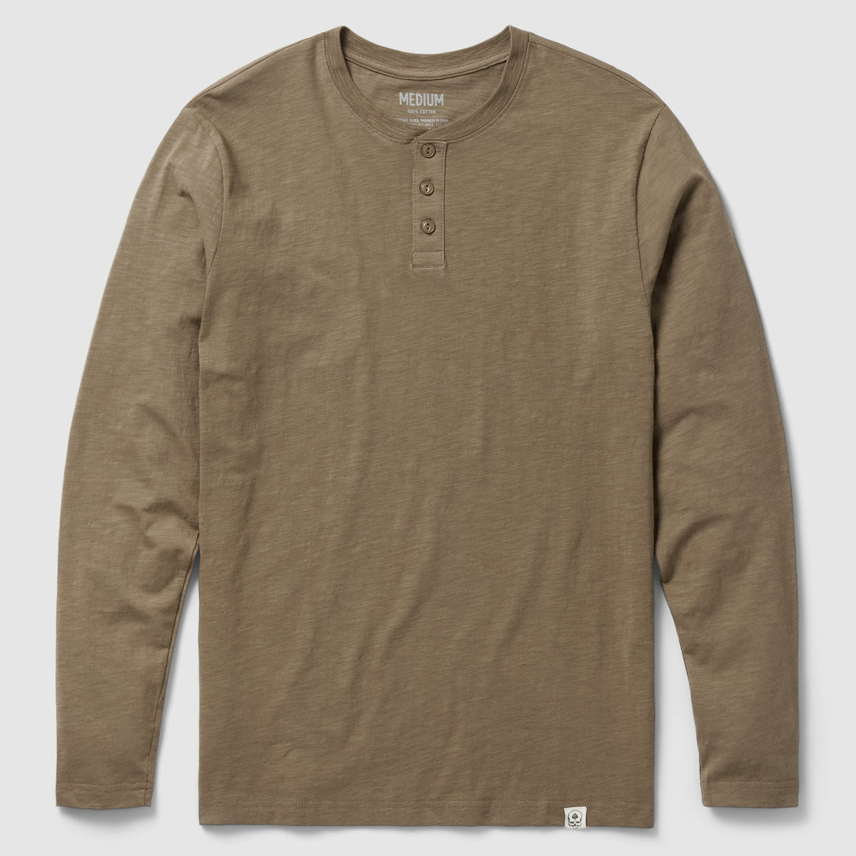 Long Sleeve Cotton Skivvy Henley
