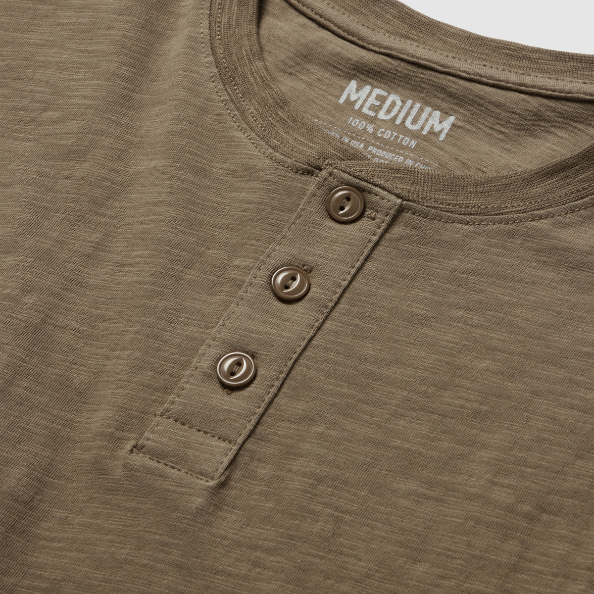 Long Sleeve Cotton Skivvy Henley