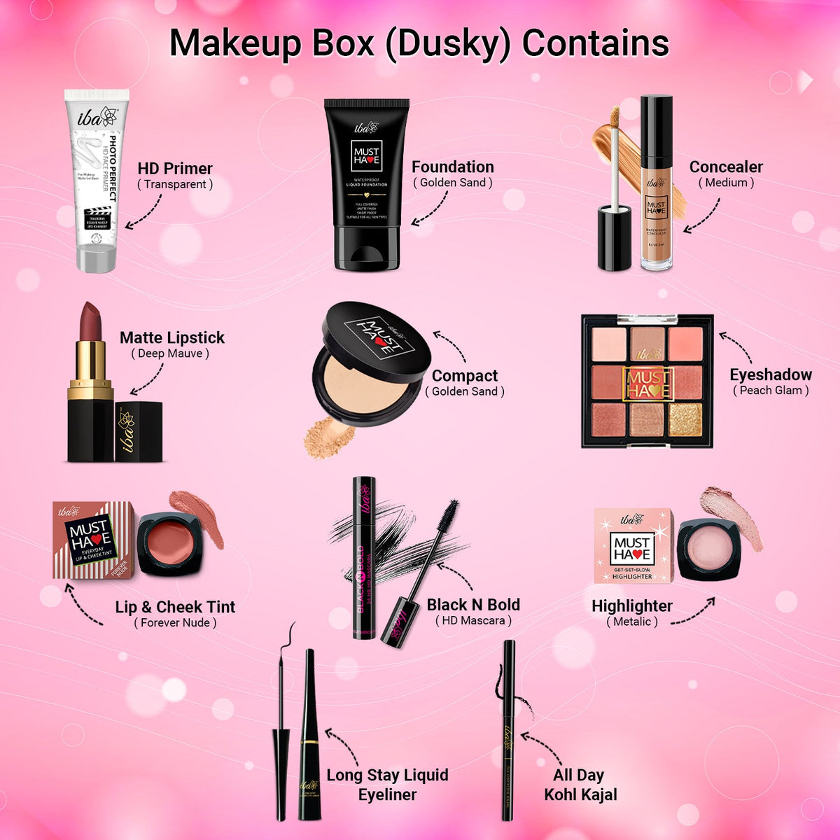 Iba Must Have Complete Makeup Box