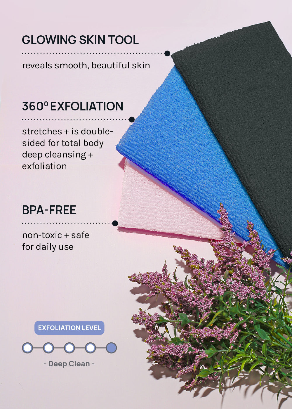 AOA Exfoliating Bath Cloth