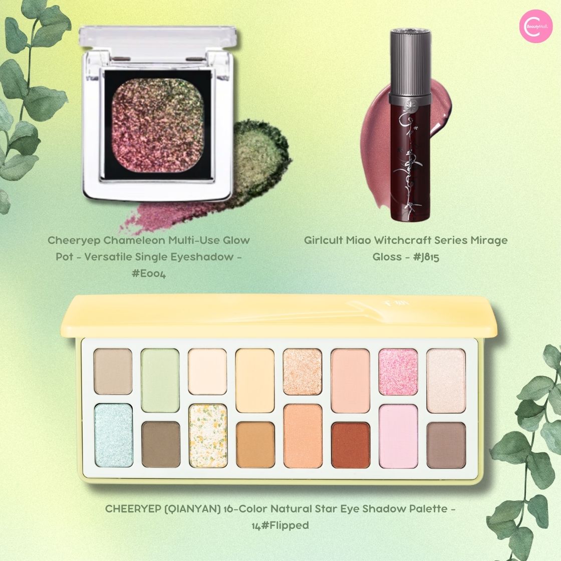 CHEERYEP (QIANYAN) 16-Color Natural Star Eye Shadow Palette