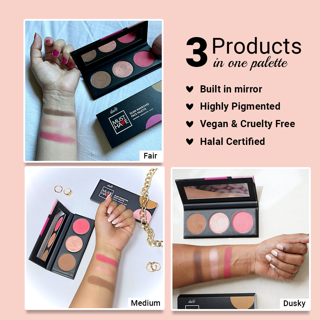 Iba Must Have Glam Makeover Face Palette, 12 g