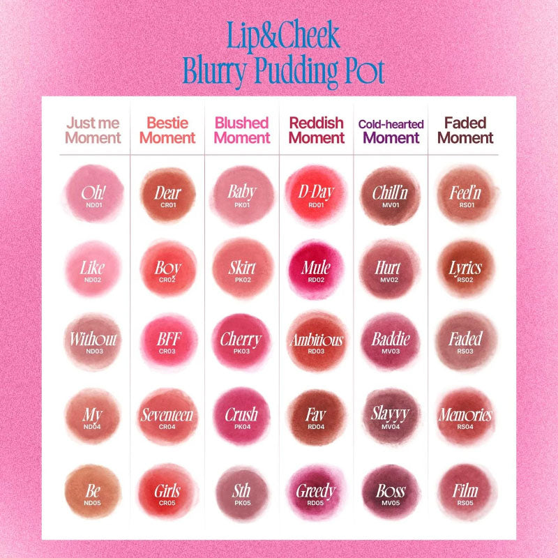 Lip & Cheek Blurry Pudding Pot 5g