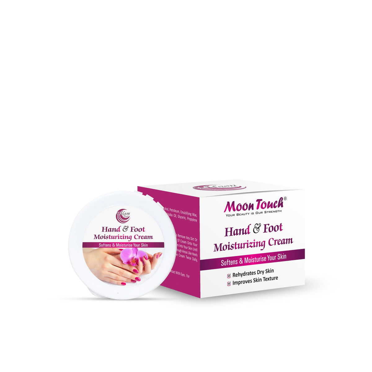 Hand & Foot Moisturizing Cream Jar