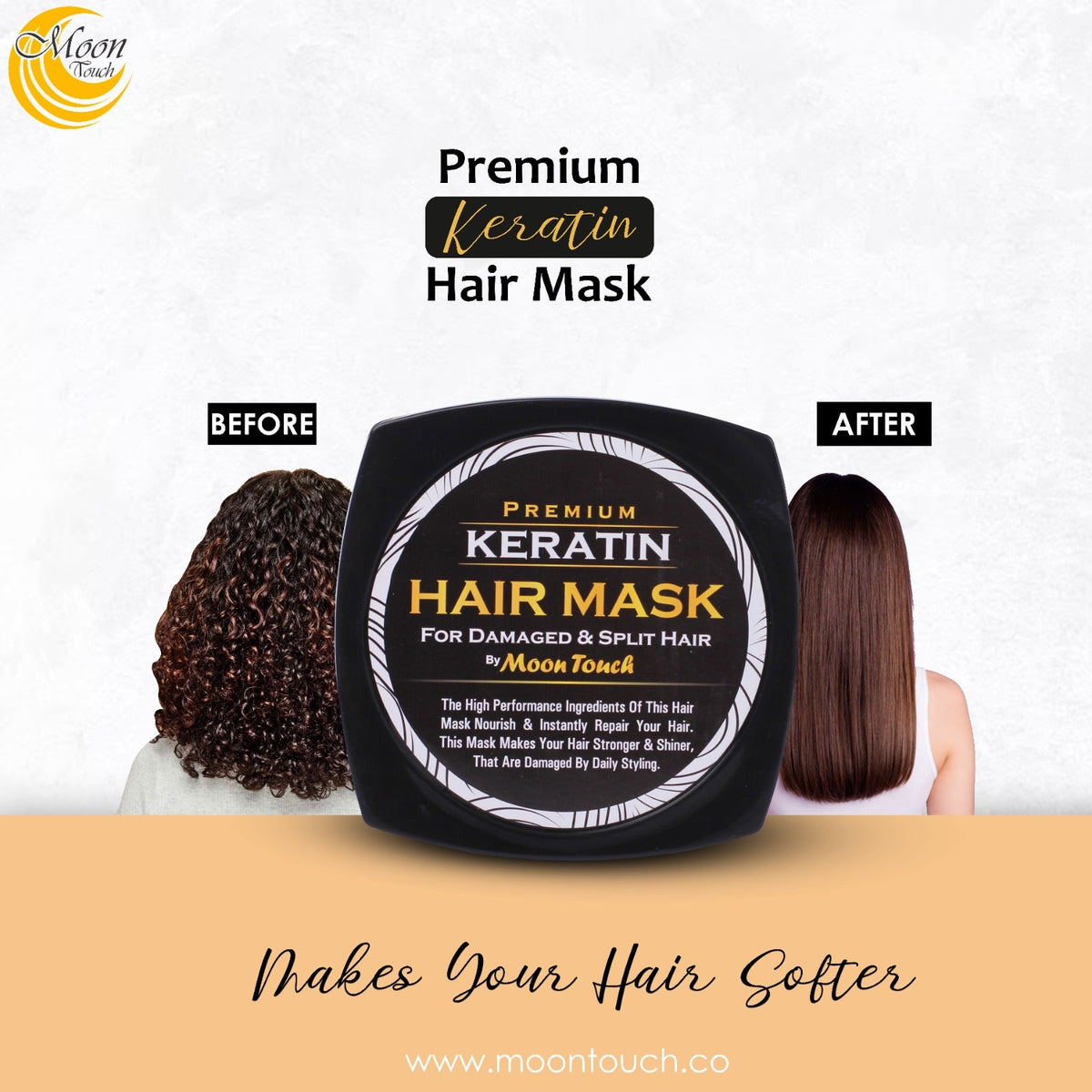 Keratin Hair Mask (+ free conditioner 100ml jar)