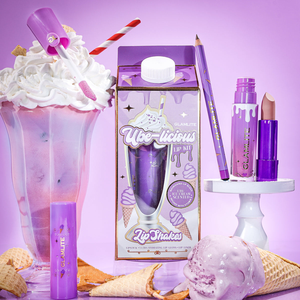 Ube-liscious Lip Shake Lip Kit