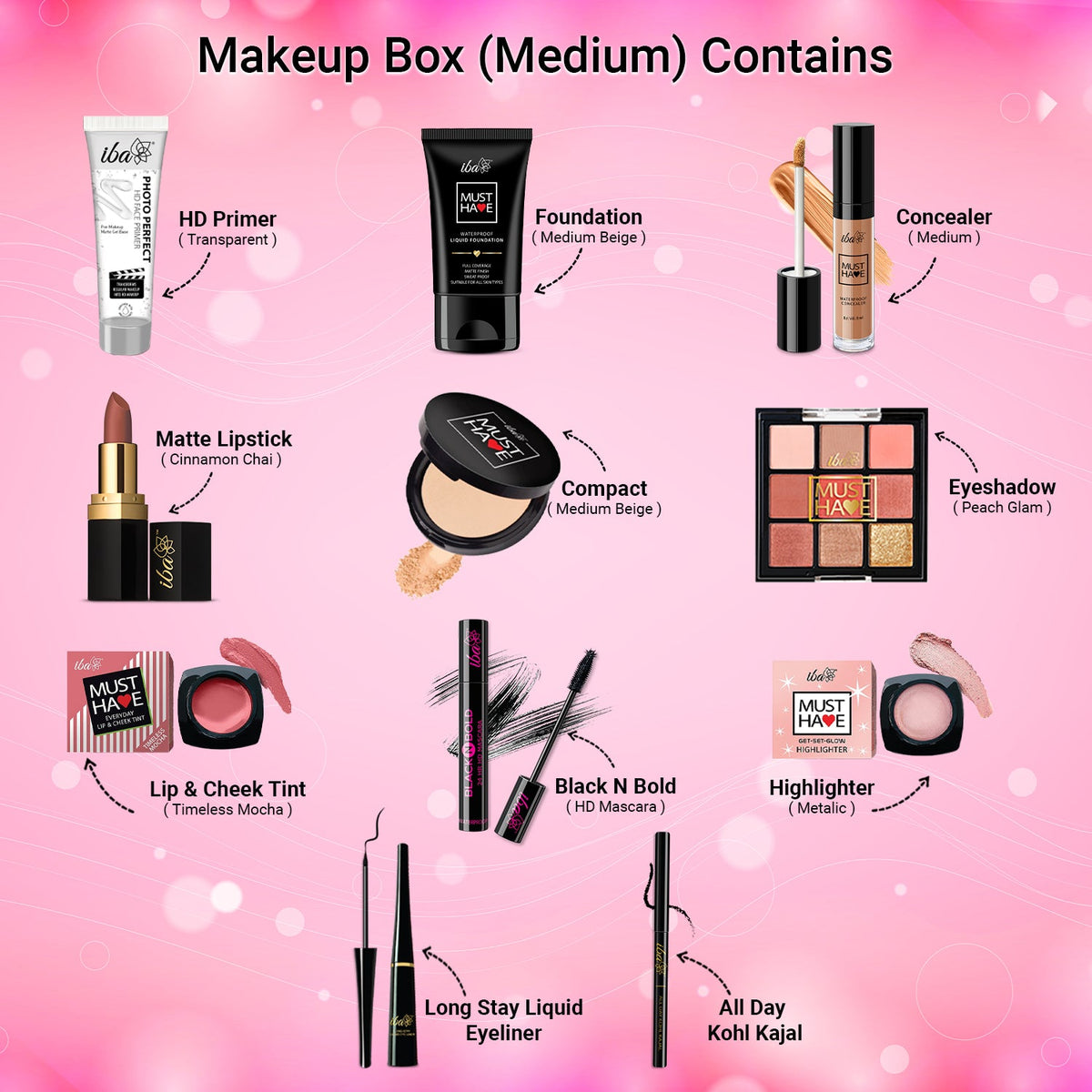 Iba Must Have Complete Makeup Box