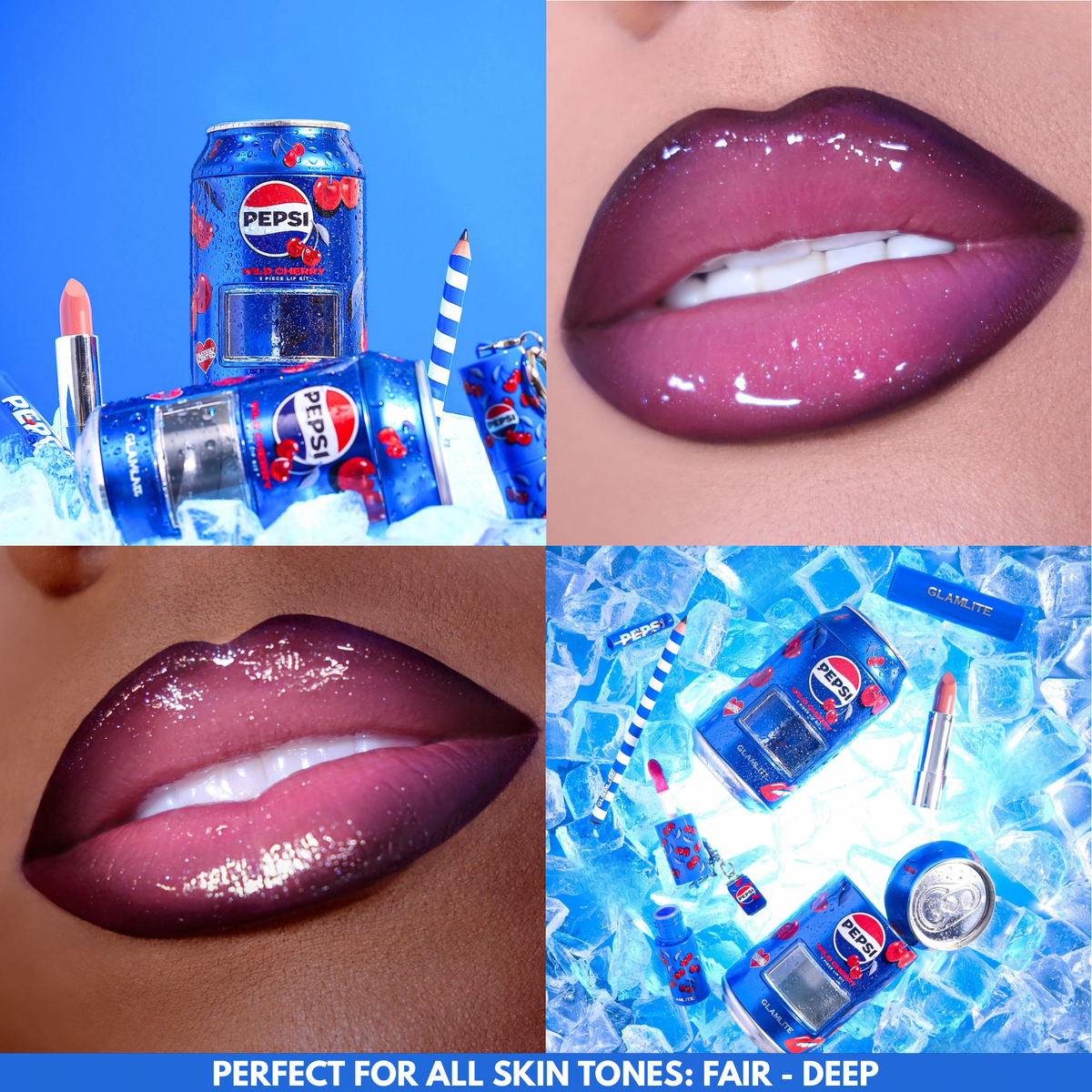 Pepsi x Glamlite "Wild Cherry" Lip Kit