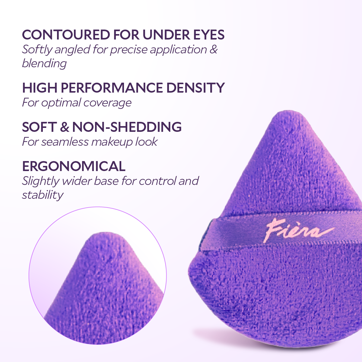 Triangular Velour Powder Puff