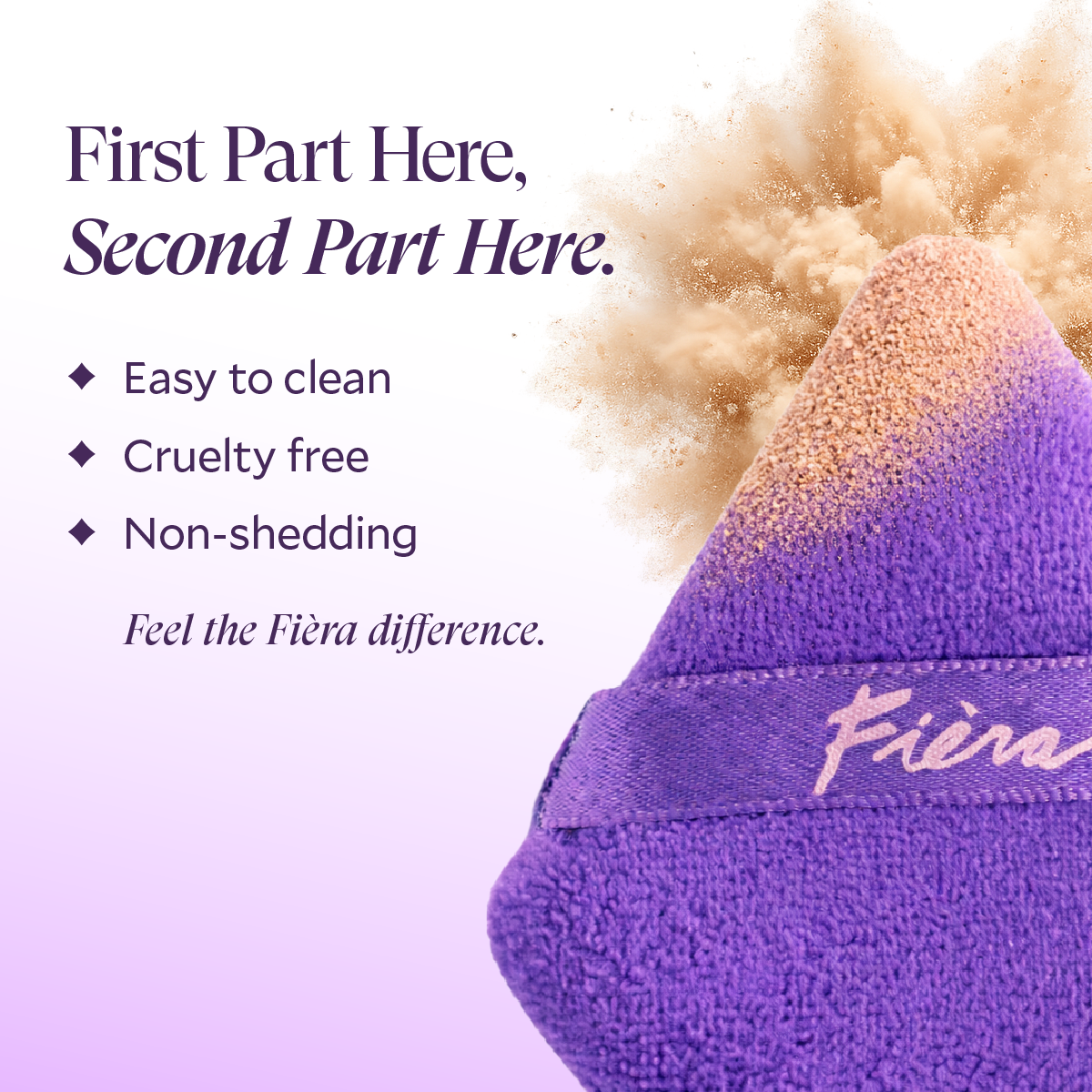 Triangular Velour Powder Puff