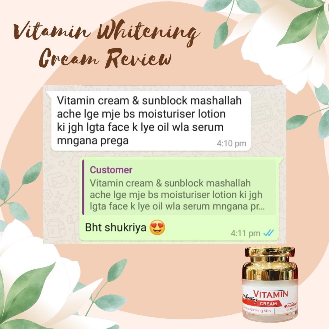 Vitamin Whitening Cream (+ Free Soap)