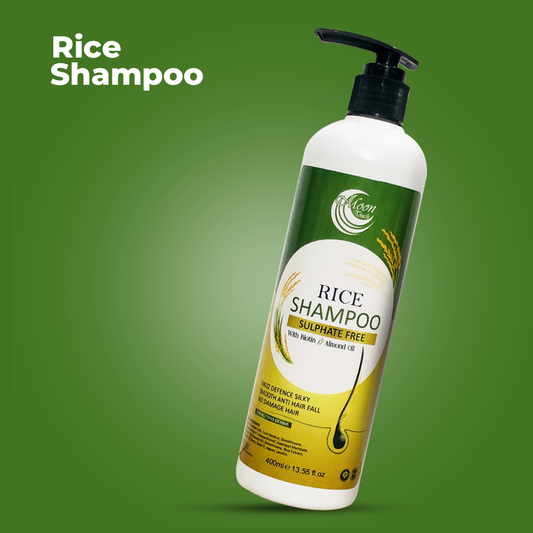 Rice Shampoo Sulphate Free 400ml (For Oily Scalp & Hair)